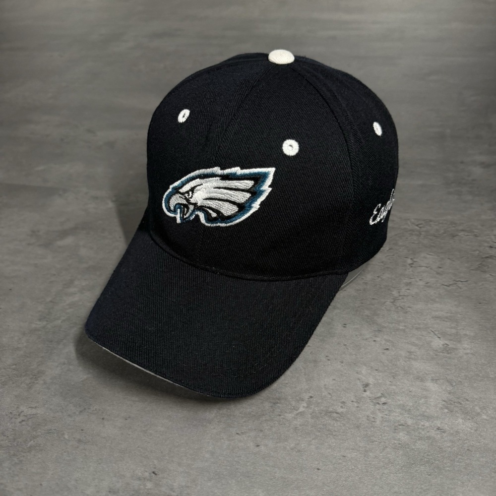Philadelphia Eagles Hat Black Throwback Retro Logo 2000s Y2K Vintage Dad Cap